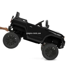 Двухместный детский джип M 6296 EBLR-11 (24V) серый, четыре двигателя фото 63