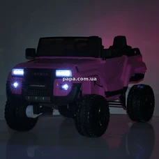 Двухместный детский джип M 6296 EBLR-11 (24V) серый, четыре двигателя фото 71