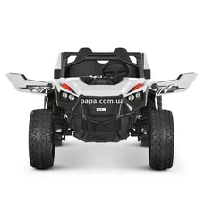 Двухместный детский электромобиль багги M 6291 EBLR-1 (24V), EVA колеса, белый фото 14
