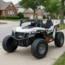 Двухместный детский электромобиль багги M 6291 EBLR-1 (24V), EVA колеса, белый фото 21