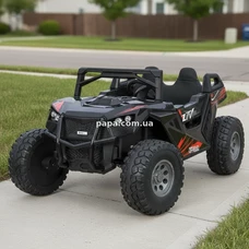 Двухместный детский электромобиль багги M 6291 EBLR-2 (24V), EVA колеса, черный фото 21