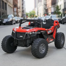 Двухместный детский электромобиль багги M 6291 EBLR-3 (24V), EVA колеса, красный