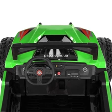 Двухместный детский электромобиль M 6291 EBLR-5 (24V) багги, EVA колеса, зеленый фото 86
