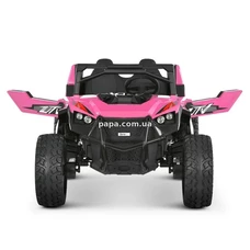 Двухместный детский электромобиль M 6291 EBLR-8 (24V) багги, EVA колеса, розовый фото 14