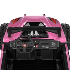 Двухместный детский электромобиль M 6291 EBLR-8 (24V) багги, EVA колеса, розовый фото 16