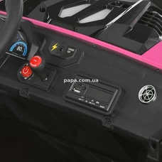 Двухместный детский электромобиль M 6291 EBLR-8 (24V) багги, EVA колеса, розовый фото 31