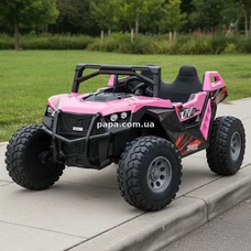 Двухместный детский электромобиль M 6291 EBLR-8 (24V) багги, EVA колеса, розовый фото 21