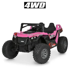 Двухместный детский электромобиль M 6291 EBLR-8 (24V) багги, EVA колеса, розовый фото 54