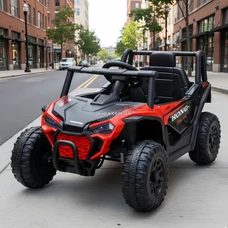 Детский электромобиль багги M 6258 EBLR-3 красный, светятся фары, музыка, Bluetooth