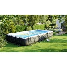 Intex 26374, каркасный бассейн, 975 х 488 х 132 см., песочный фильтр-насос, лестница фото 14