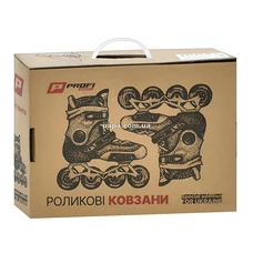 Детские ролики A 4155-M-BL с подсветкой, размер 35-38, раздвижные, синие фото 41