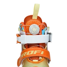 Детские ролики A 4156-XS-OR раздвижные, размер 27-30, подсветка, оранжевые фото 41