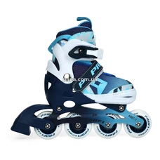 Детские ролики A 4156-S-BL раздвижные, размер 31-34, подсветка, синие фото 14