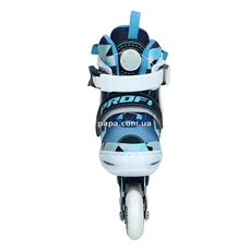 Детские ролики A 4156-S-BL раздвижные, размер 31-34, подсветка, синие фото 21