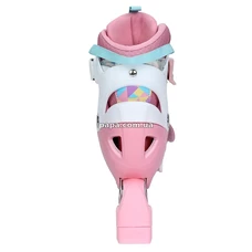 Детские ролики A 4156-S-P раздвижные, размер 31-34, подсветка, розовые фото 37