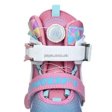 Детские ролики A 4156-S-P раздвижные, размер 31-34, подсветка, розовые фото 41