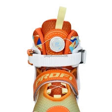 Детские раздвижные ролики A 4156-M-OR, размер 35-38, подсветка, оранжевые фото 41