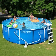 Intex 28242, каркасный бассейн, 457 х 122 см., фильтр-насос, лестница