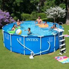 Intex 28242, каркасный бассейн, 457 х 122 см., фильтр-насос, лестница фото 21