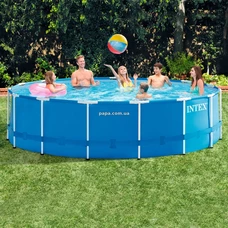 Intex 28242, каркасный бассейн, 457 х 122 см., фильтр-насос, лестница фото 37