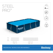 Каркасный бассейн Bestway 56405 размеры 400 х 211 х 81 см фото 11