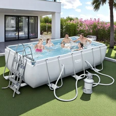 Каркасный бассейн Bestway 56442 размеры 404 х 201 х 100 см с песочным фильтр-насосом