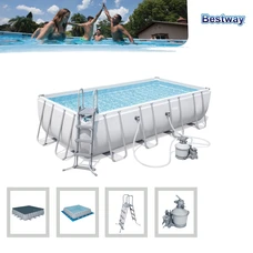 Каркасный бассейн Bestway 56466 размеры 549 х 274 х 122 см с песочным фильтр-насосом фото 37