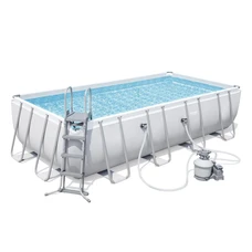 Каркасный бассейн Bestway 56466 размеры 549 х 274 х 122 см с песочным фильтр-насосом фото 41