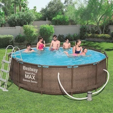 Каркасный бассейн Bestway 56709 размеры 366 х 100 см с фильтр-насосом