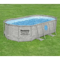 Каркасный бассейн Bestway 56714 размеры 427 х 250 х 100 см с фильтр-насосом фото 14