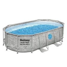 Каркасный бассейн Bestway 56714 размеры 427 х 250 х 100 см с фильтр-насосом фото 92