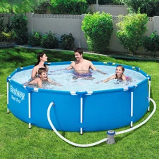 Каркасный бассейн Bestway 56679 размеры 305 х 76 см с фильтр-насосом
