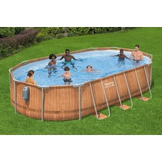 Каркасный бассейн Bestway 56719 размеры 610 х 366 х 122 см с фильтр-насосом фото 14