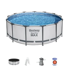 Каркасный бассейн Bestway 5618W размеры 396 х 122 см с фильтр-насосом фото 16