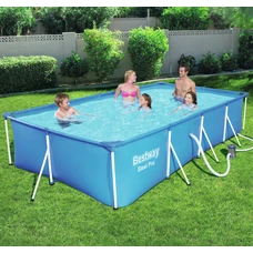 Каркасный бассейн Bestway 56424 размеры 400 х 211 х 81 см с фильтр-насосом
