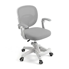 Детское кресло Bambi M 6483-11 серое с регулируемой высотой