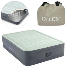 Надувная велюр кровать Intex 64904 размеры 191 х 137 х 46 см фото 41