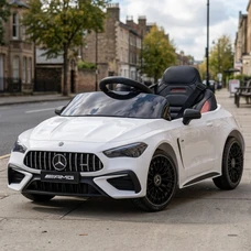 Детская электромобиль M 6292EBLR-1 белый Mercedes с четырьмя моторами