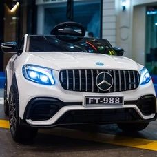 Детский электромобиль M 4560EBLR-1 белый Mercedes с четырьмя моторами по 45W фото 14