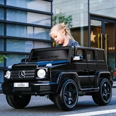 Детский электромобиль джип M 5803EBLR-2 черный Mercedes с мягким сиденьем фото 37