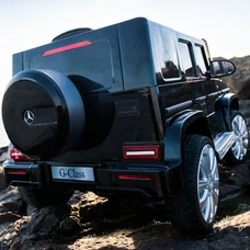 Детский электромобиль джип M 5803EBLRS-2 черный Mercedes в автопокраске фото 14