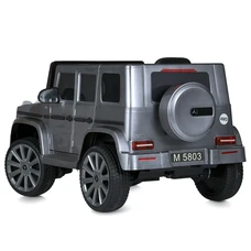 Детский электромобиль джип M 5803EBLR-11 серый Mercedes с мягким сиденьем фото 22
