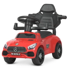 Детская каталка - толокар M 4578-3 красная Mercedes с родительской ручкой фото 14