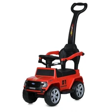 Детская каталка - толокар M 5804EL-3 красная Ford с родительской ручкой