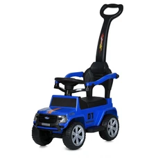 Детская каталка - толокар M 5804EL-4 синяя Ford с родительской ручкой