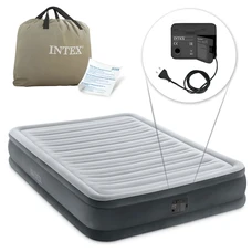 Надувная велюр кровать Intex 67768 размеры 191 х 137 х 33 см