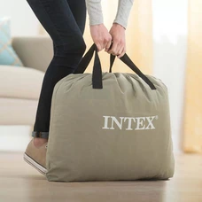 Надувная велюр кровать Intex 67768 размеры 191 х 137 х 33 см фото 86