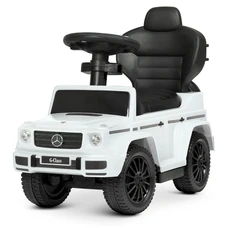 Детская каталка - толокар 653-1 белая Mercedes с родительской ручкой фото 14
