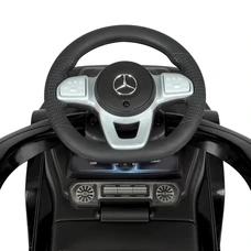 Детская каталка - толокар 653-2 черная Mercedes с родительской ручкой фото 54