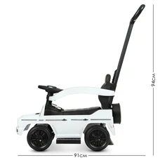 Детская каталка - толокар 653-3 красная Mercedes с родительской ручкой фото 41